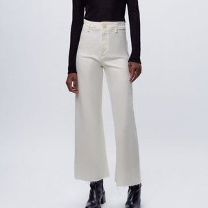 HIGH-WAISTED ZW MARINE STRAIGHT White Jeans Size 2